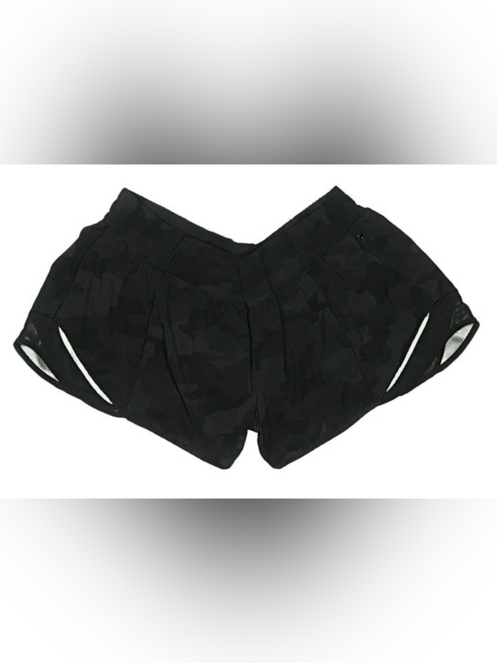 Lululemon Hotty Hot Short II 2.5” Camo Size 12 Heritage 365 Deep Coal Black